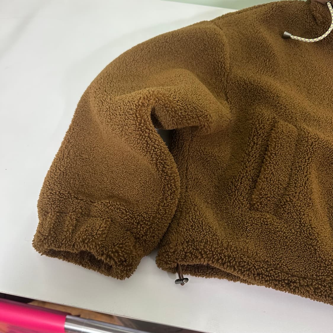 먼FREE 자라 브라운 뽀글이 후리스자켓 상품이미지2