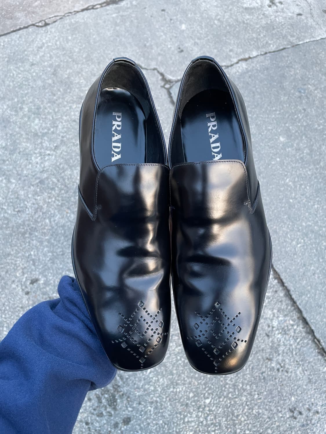 Hold🔒)00s Prada Spazzolato Loafers 상품이미지3