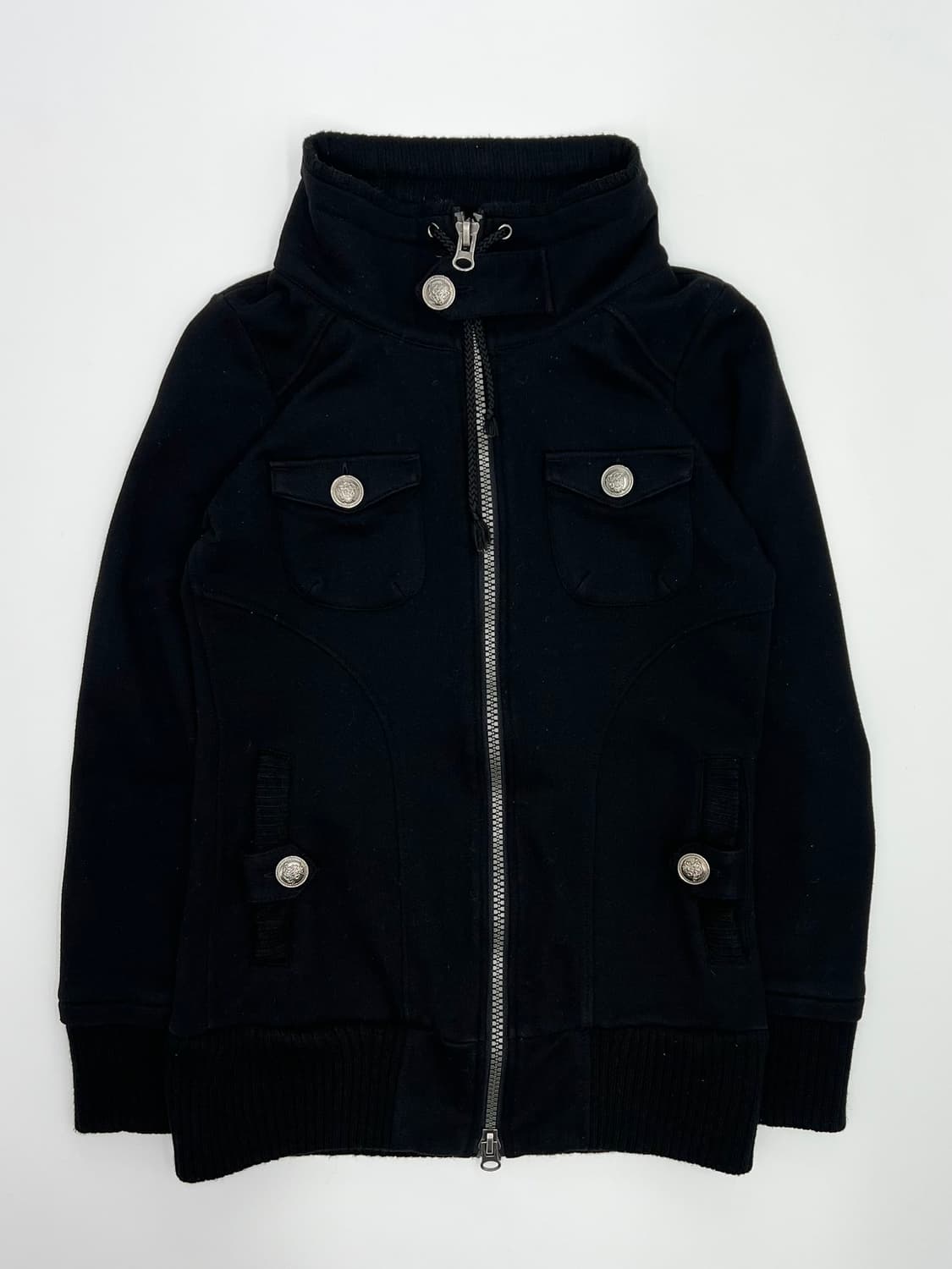 빈티지 버튼 디테일 집업 상품이미지1