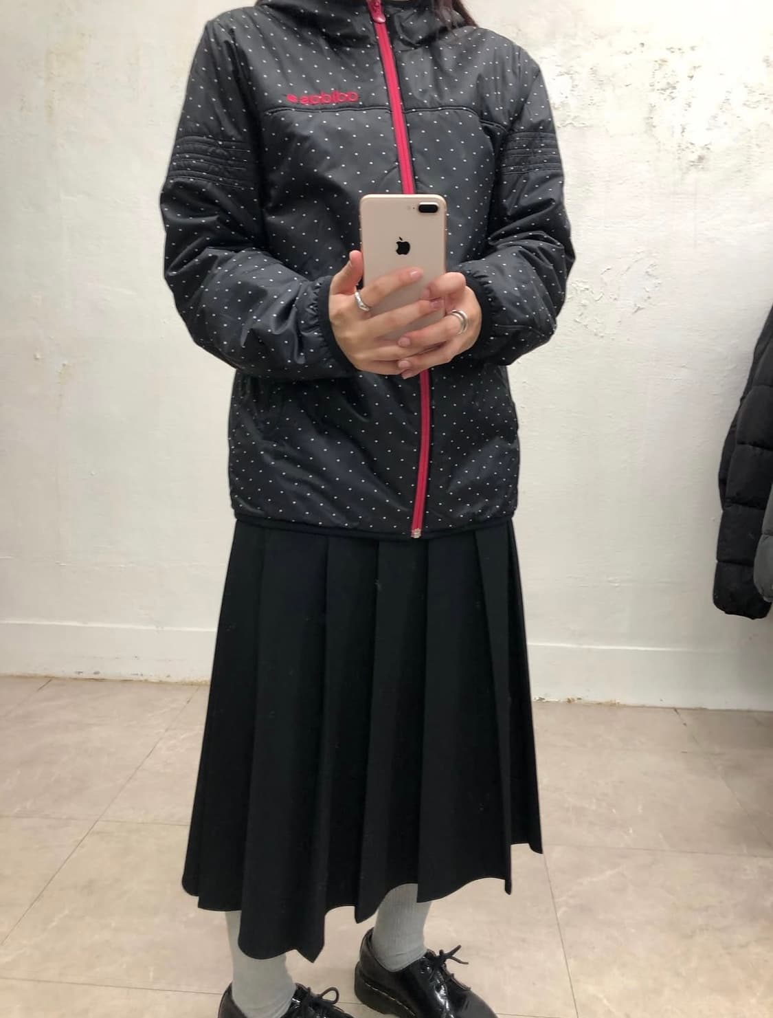 아디다스 도트 경량 패딩 자켓 상품이미지3