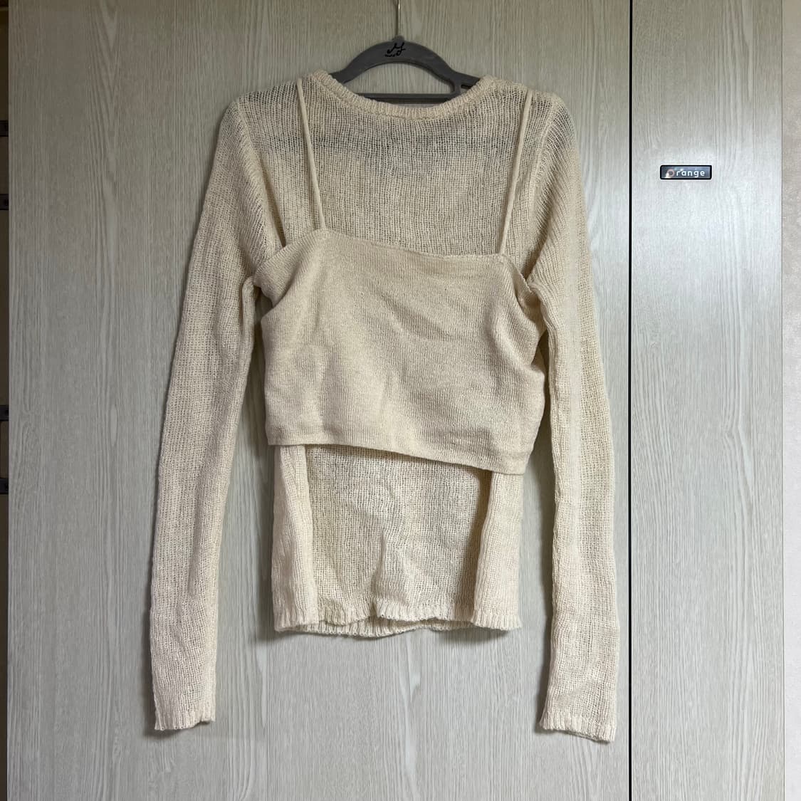 히니크 니트 뷔스티에 가디건 세트 상품이미지3