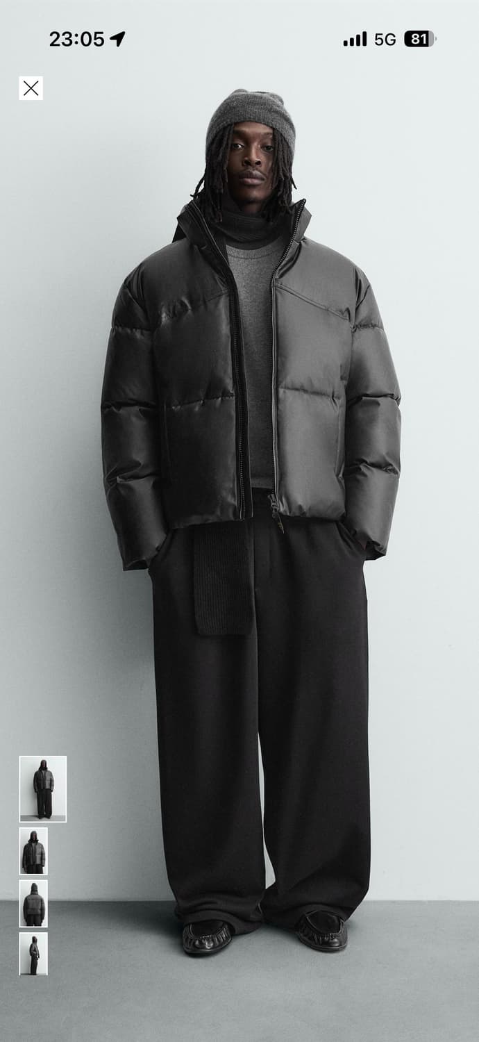 자라 페이크레더 푸퍼 L 상품이미지1