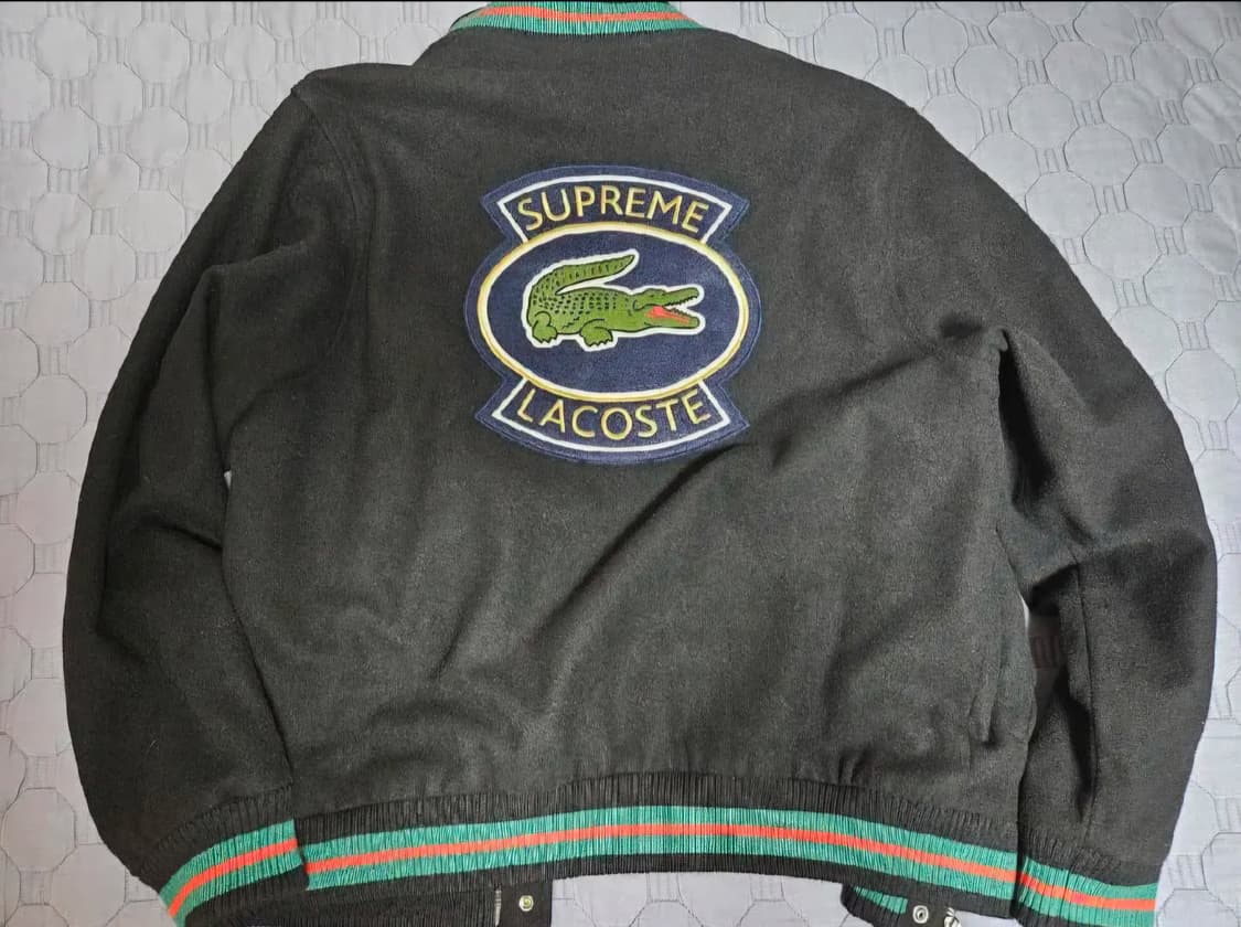 [S]슈프림 라코스테 바시티 자켓 블랙 상품이미지2
