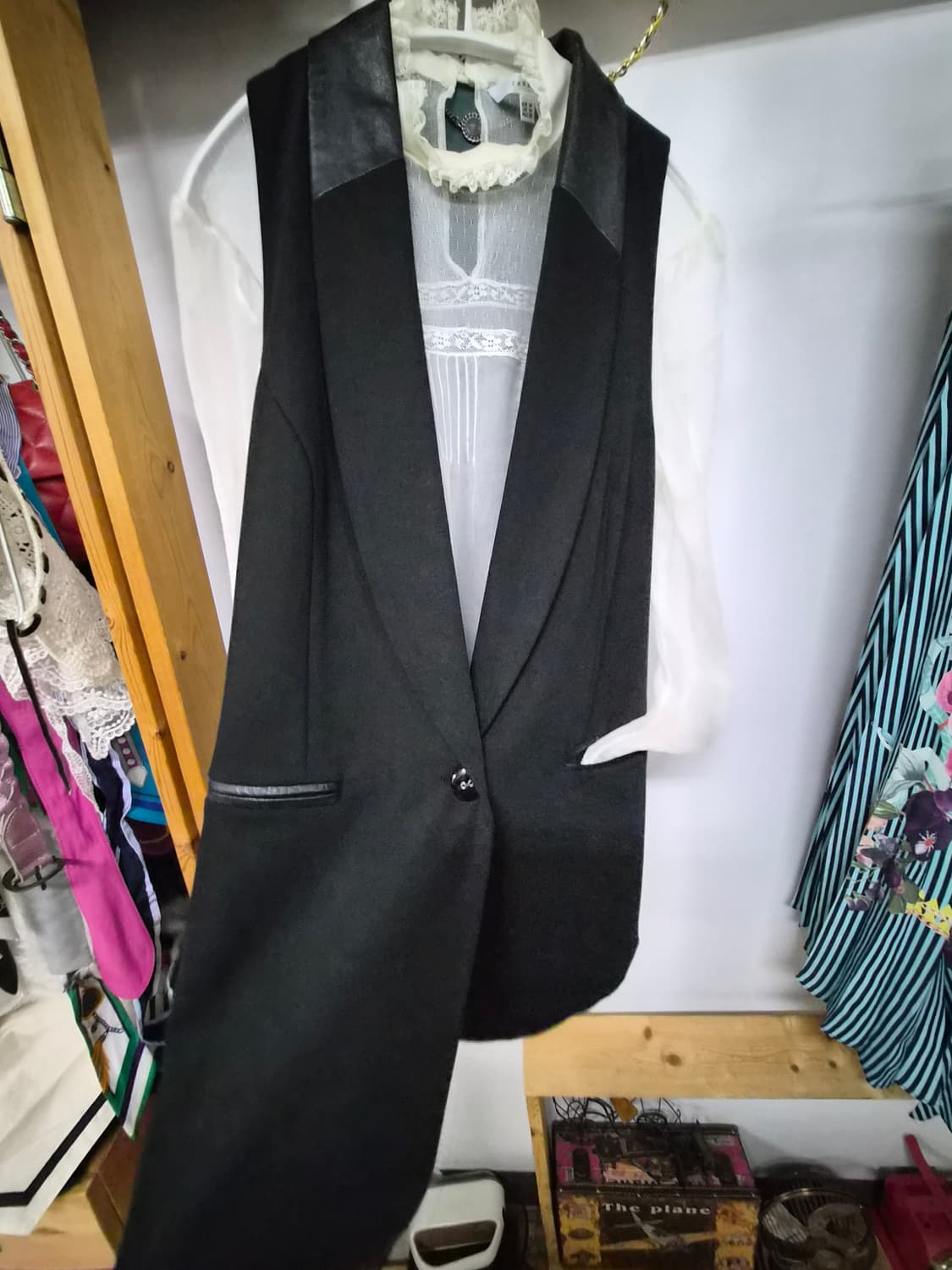 ANNARITA N 이탈리아 디자이너 롱 베스트 (40) 상품이미지3