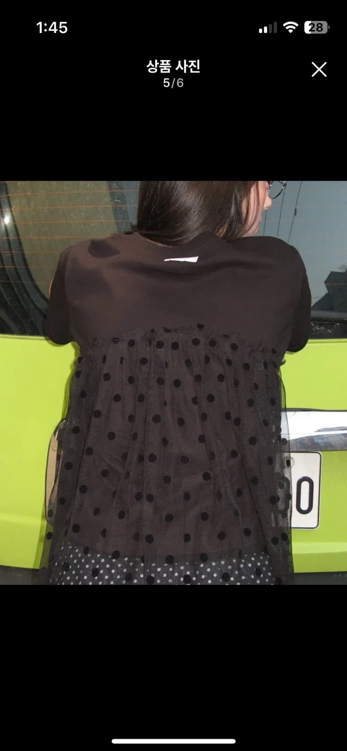 론론 레이어드 도트 슬리브티 상품이미지5