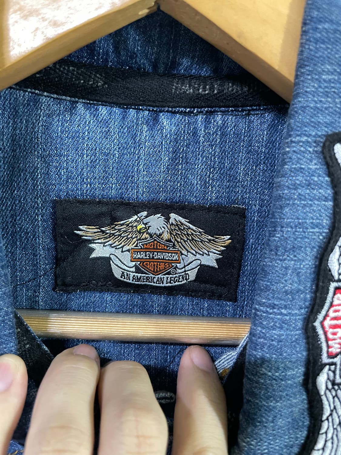 할리데이비슨 데님 베스트 자켓 라이더 조끼 새상품 XL 상품이미지6