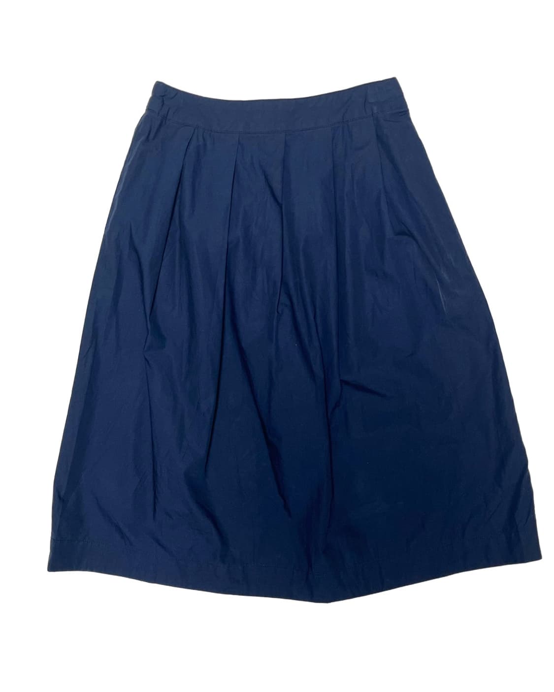 Navy pin tuck banding skirt 상품이미지1