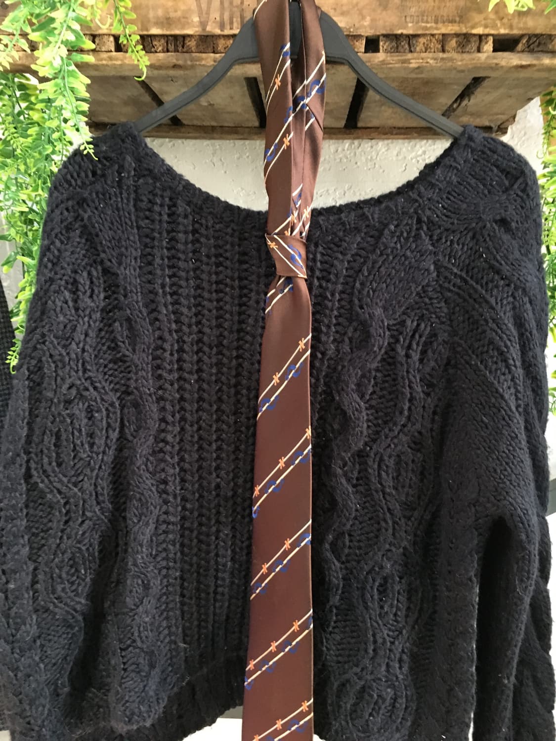 브라운 네이비 프레피 코디세트  상품이미지6