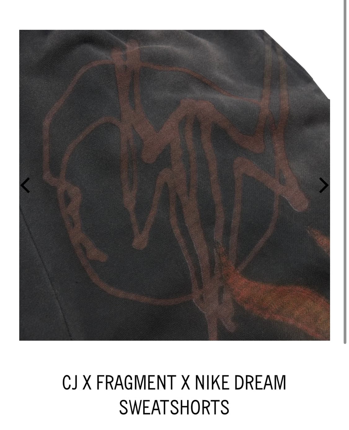 트래비스 스캇 프라그먼트 나이키 반바지 상품이미지5