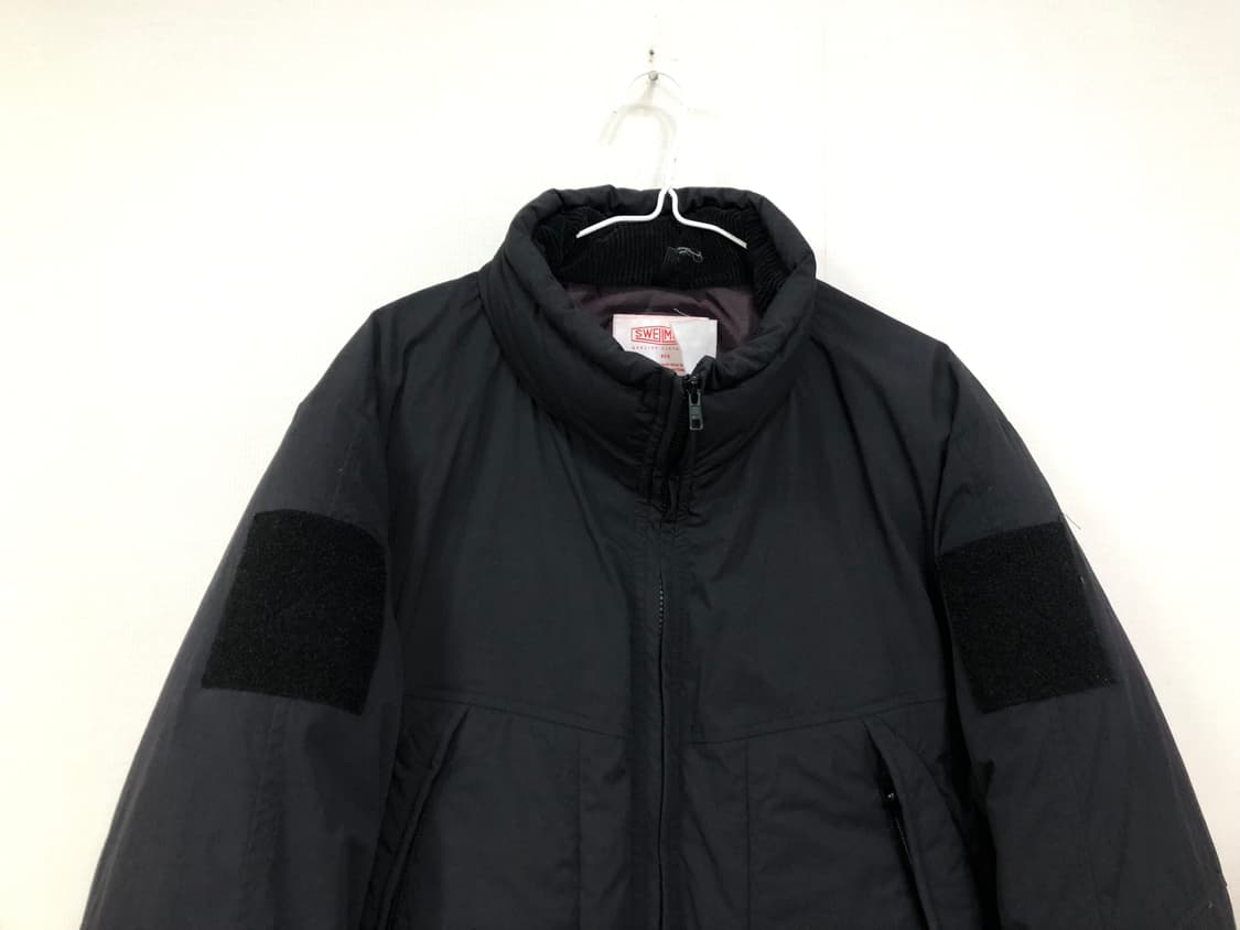 스웰맙 남성 700필 빵빵한 택티컬 오버핏 구스다운 숏패딩 _ 블랙 상품이미지2