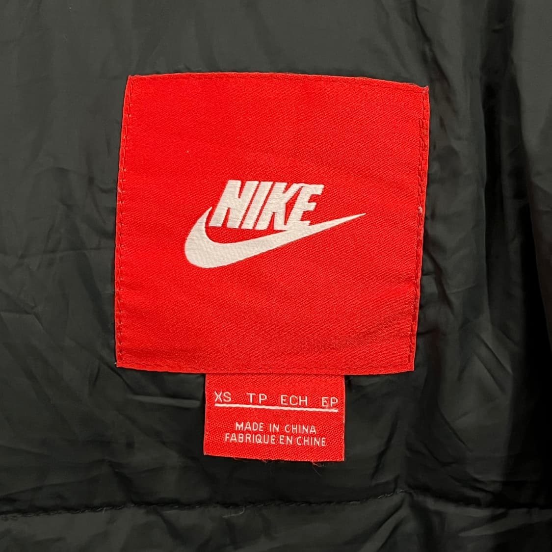 [정품/XS] 나이키 블랙 후드 패딩 점퍼 b15 상품이미지5