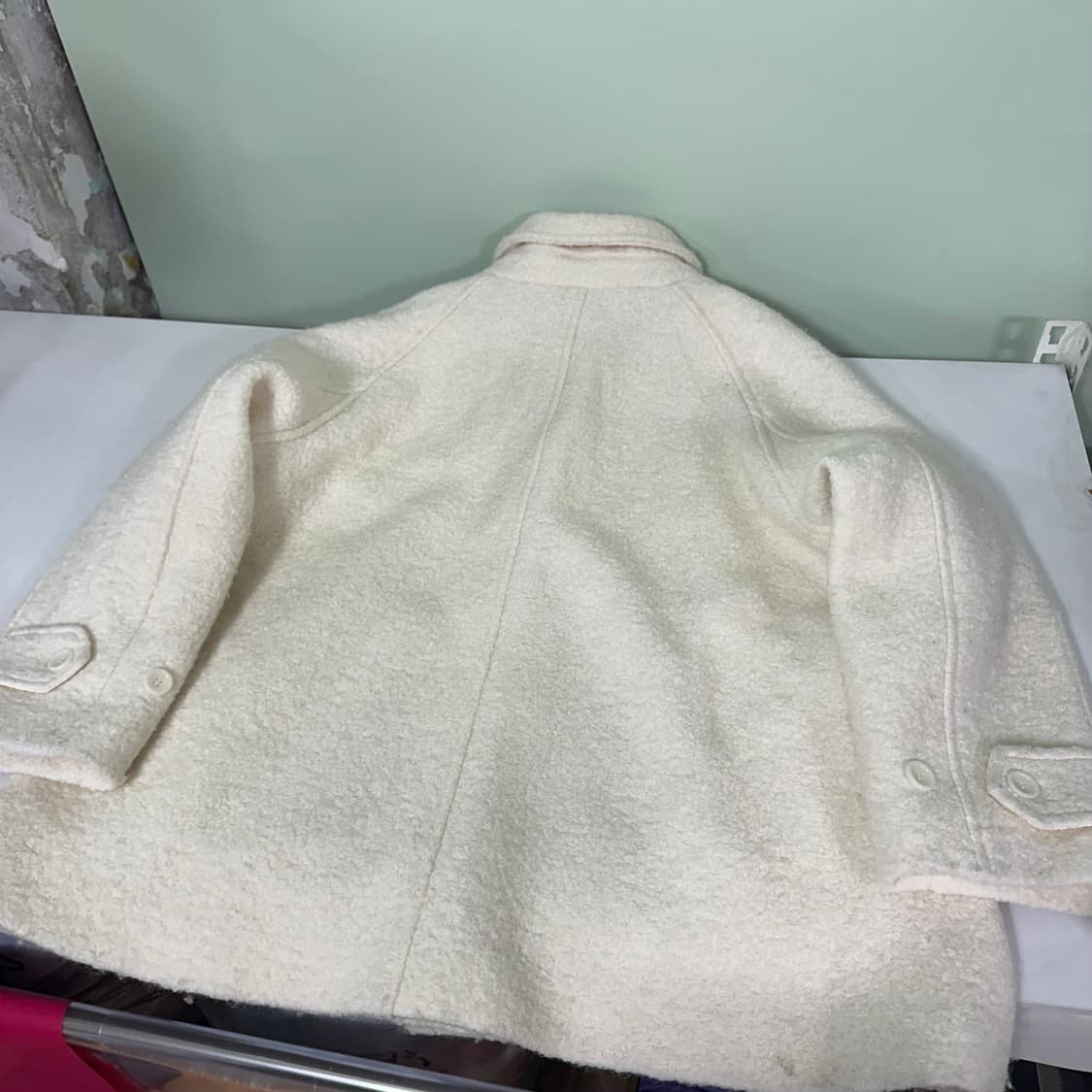 우먼FREE LUUL 루엘 크림 울자켓 상품이미지5