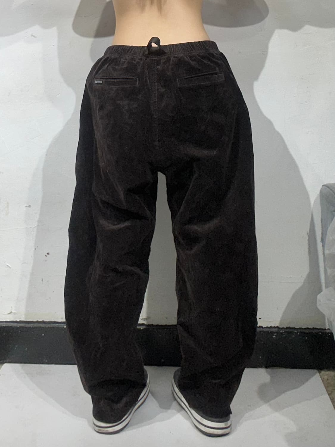 그라미치 브라운 코듀로이 와이드 팬츠 XL 상품이미지3