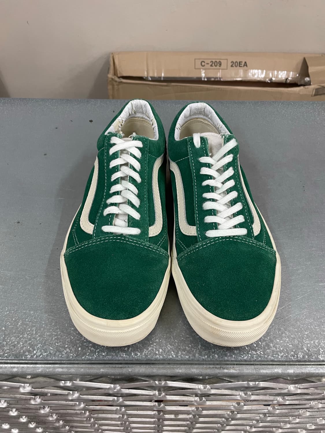 반스 올드스쿨 빈티지 에버그린 US8 상품이미지5