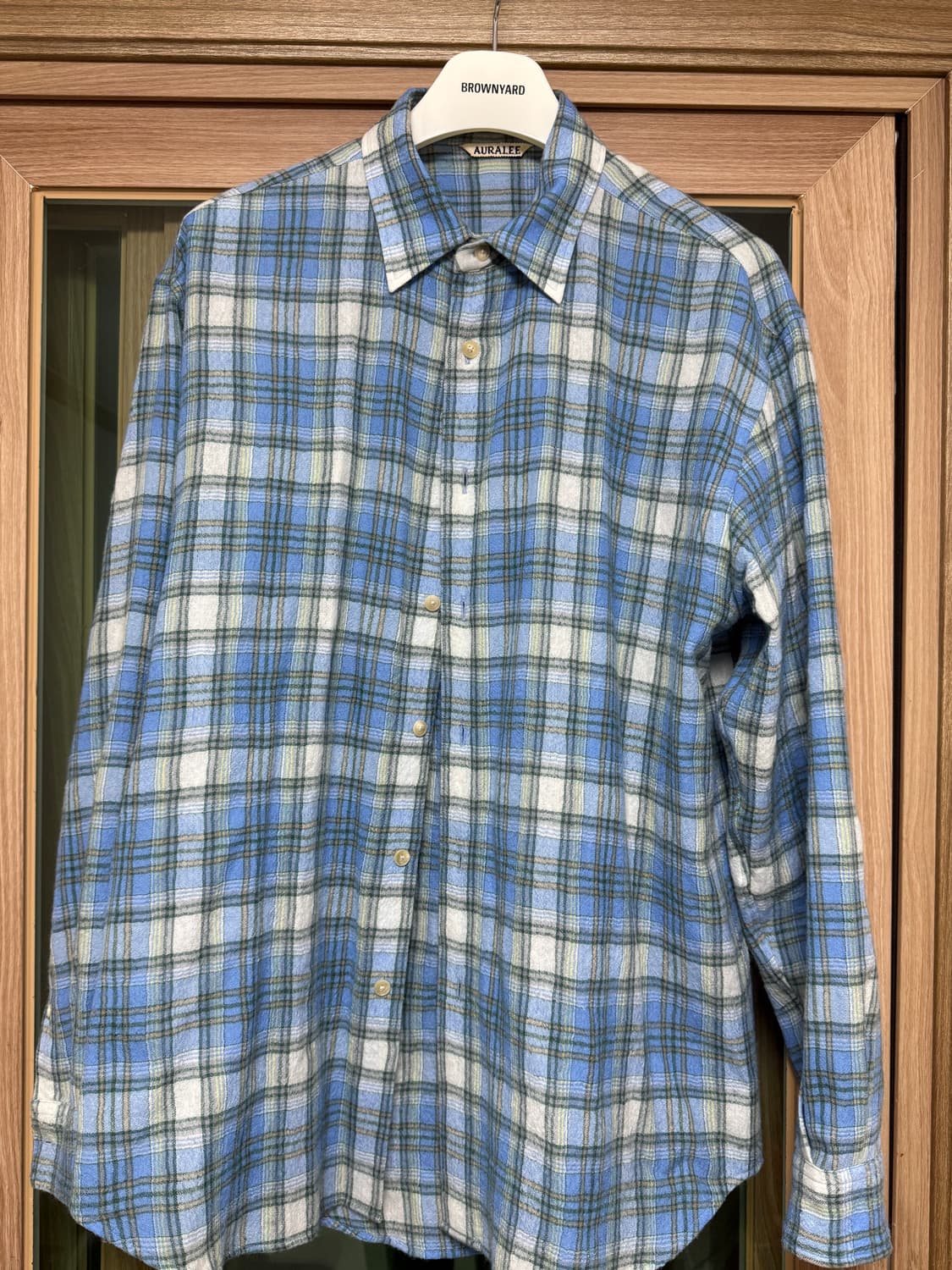 오라리 체크 울 셔츠 4size 상품이미지1