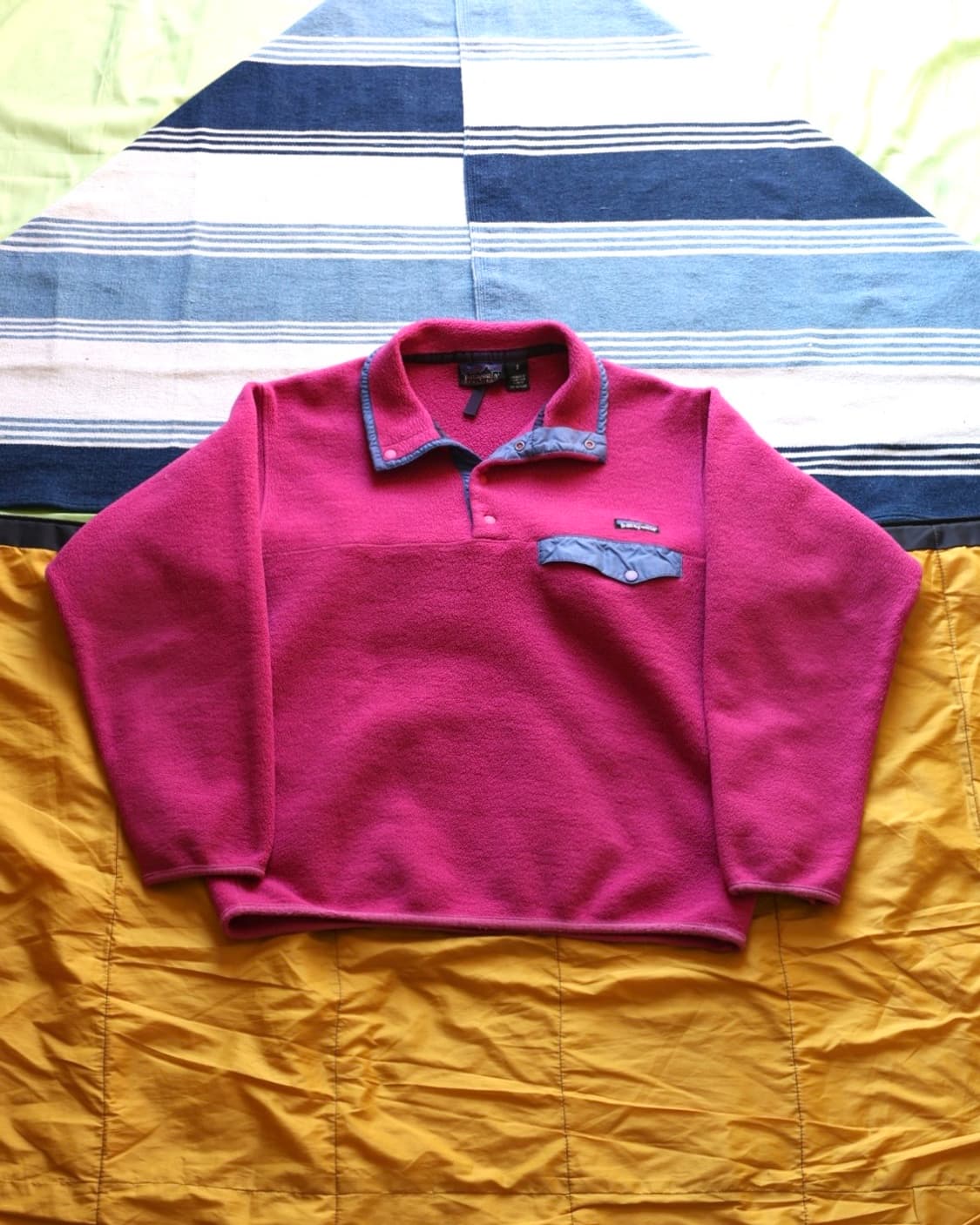 파타고니아 00s 신칠라 스냅티 플리스 (Raspberry) 상품이미지1