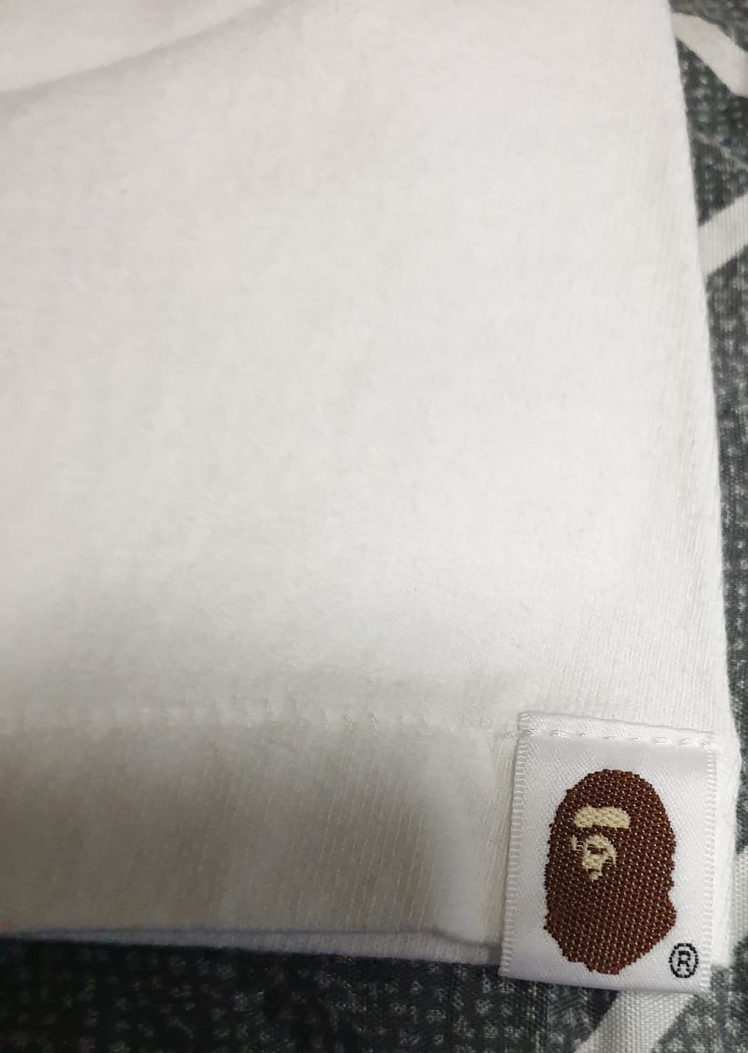 베이프 베이비 마일로 반팔티 화이트 (S) 상품이미지4