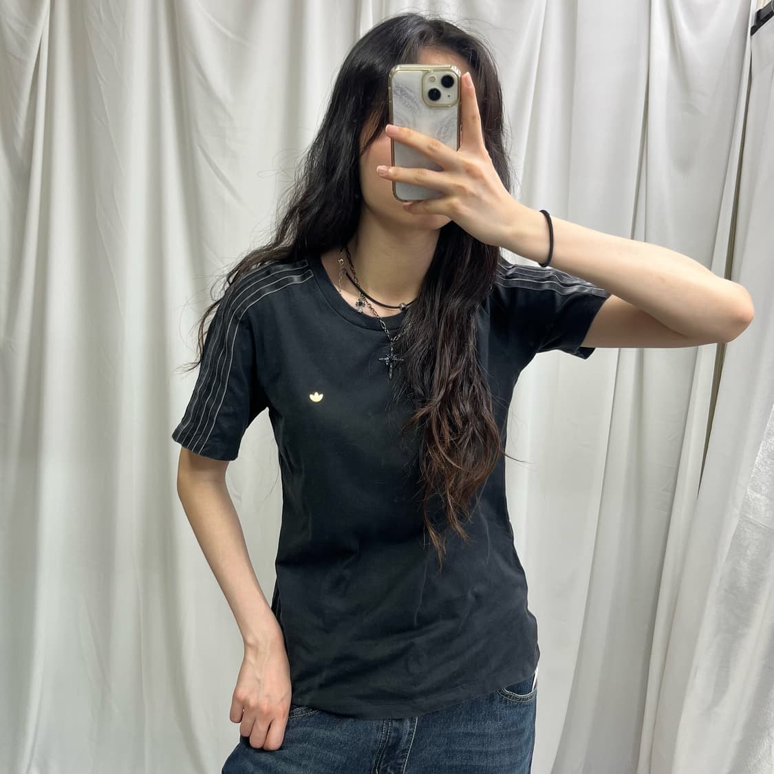 Adidas black firebird T-shirts 상품이미지2