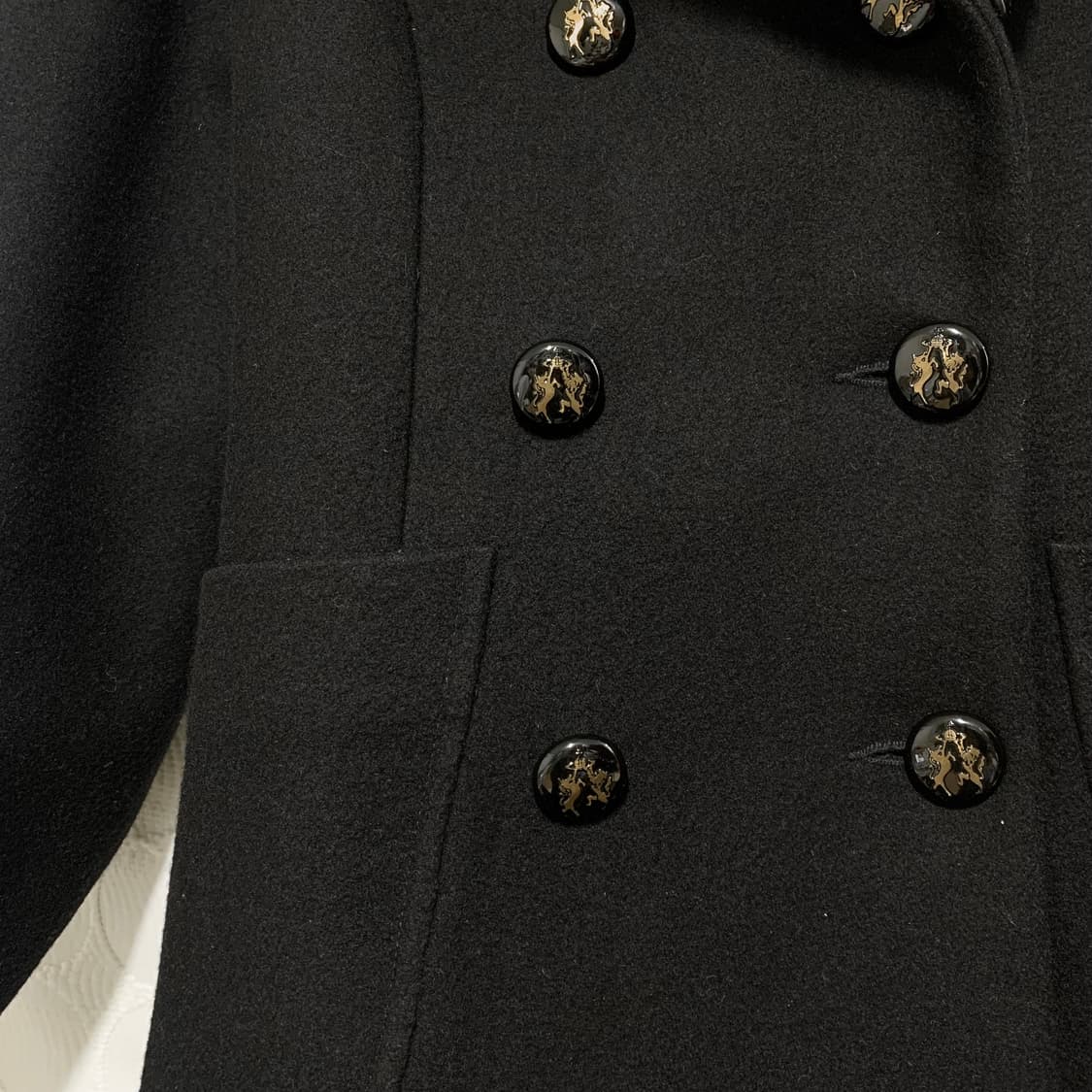 비비안웨스트우드 블루 퍼 트리밍 울 코트 상품이미지8