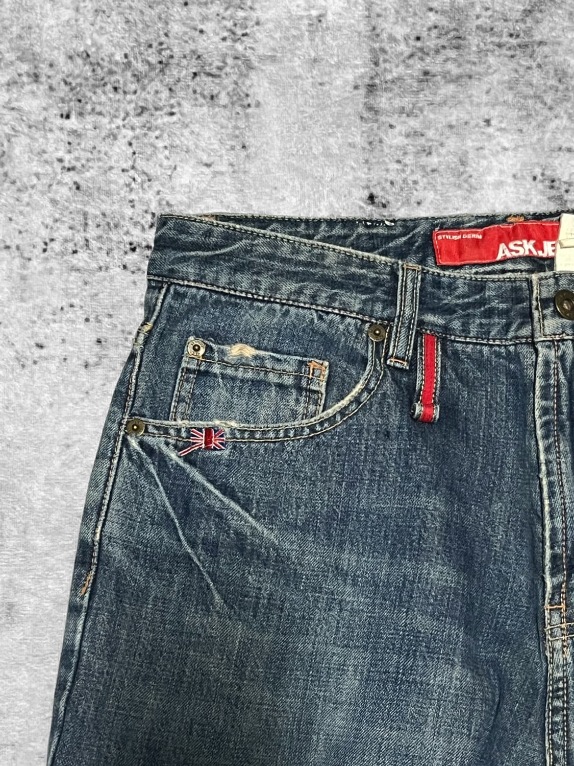 (ask) y2k punk graphic denim  상품이미지3