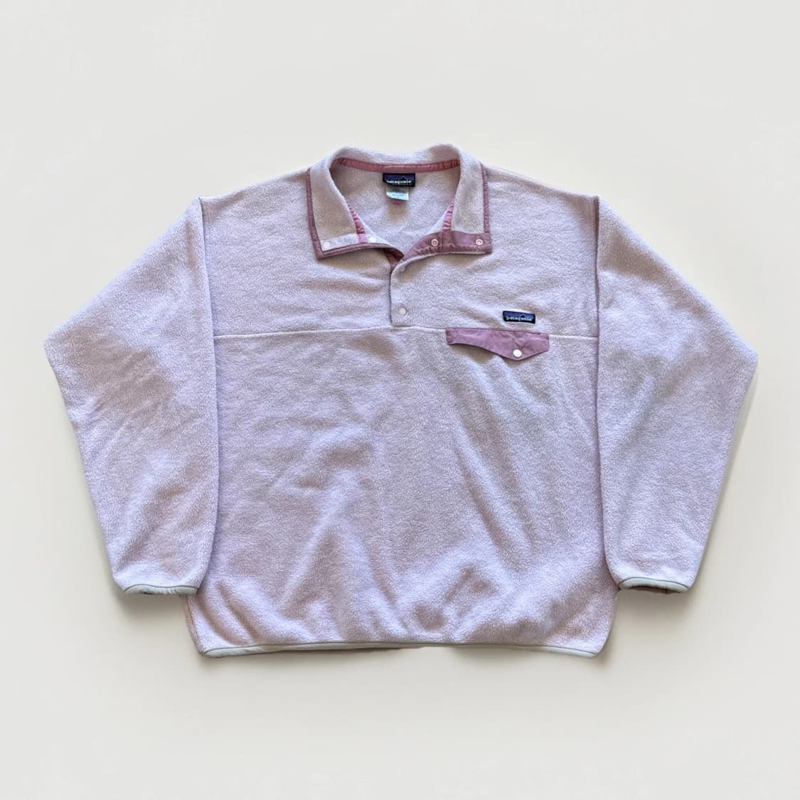 90s 파타고니아 신칠라 스냅-티 플리스 풀오버 핑크 상품이미지1