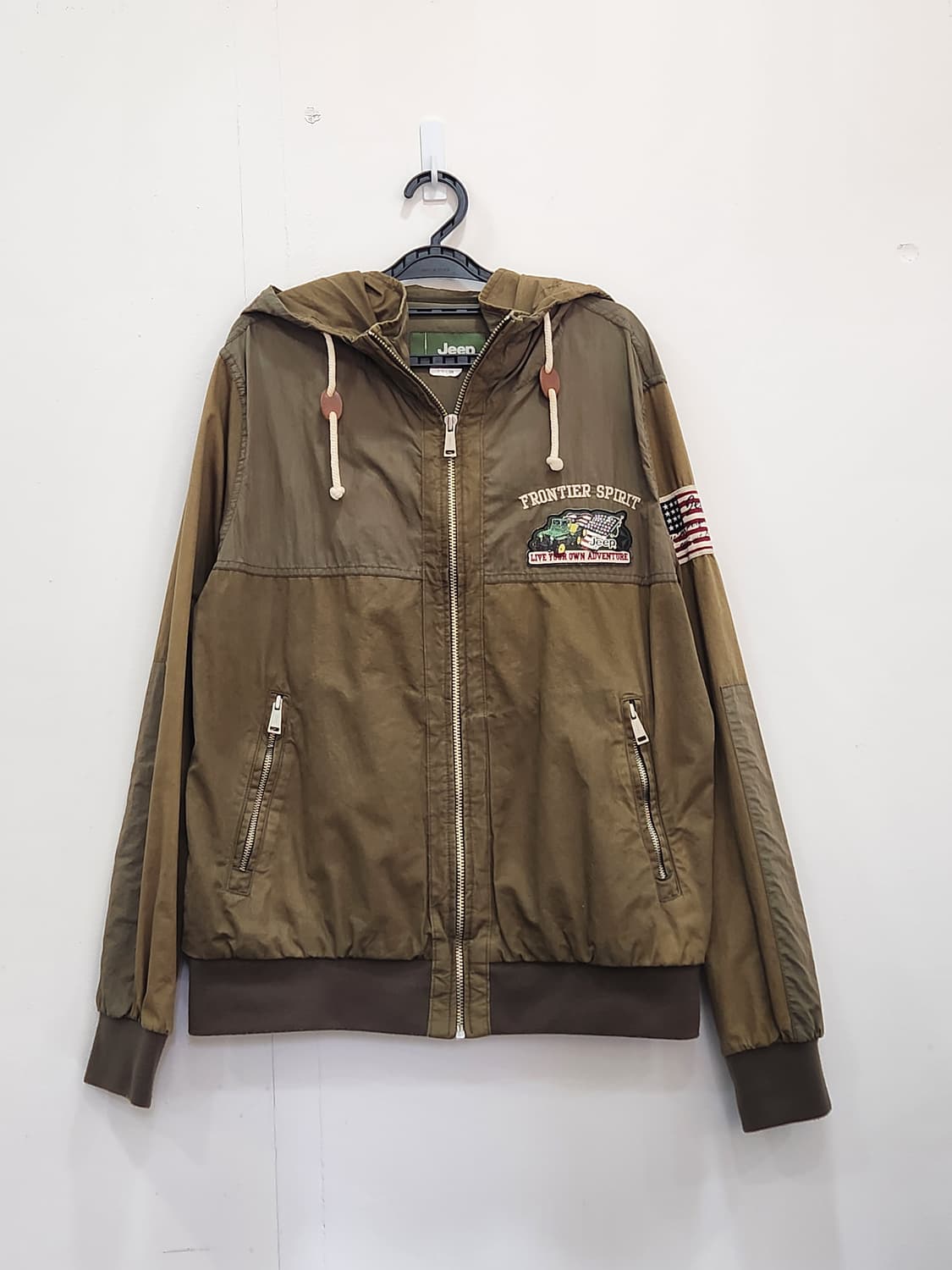 [105] 지프 Jeep 카키 야상 후드 점퍼 남성 105 상품이미지1