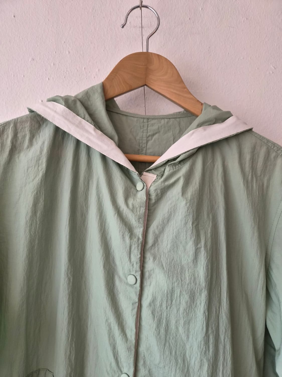 쇼핑몰 여성 홑겹후드롱점퍼 55사이즈 상품이미지1