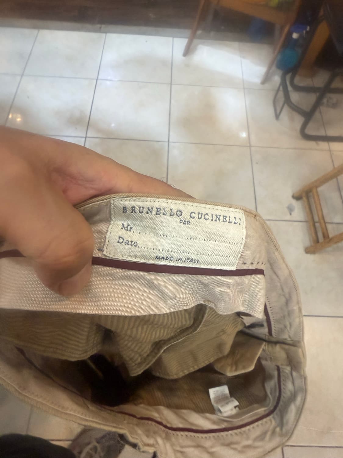 52/36-37 정품 부르넬로 쿠치넬리 카고바지 팝니다 상품이미지2