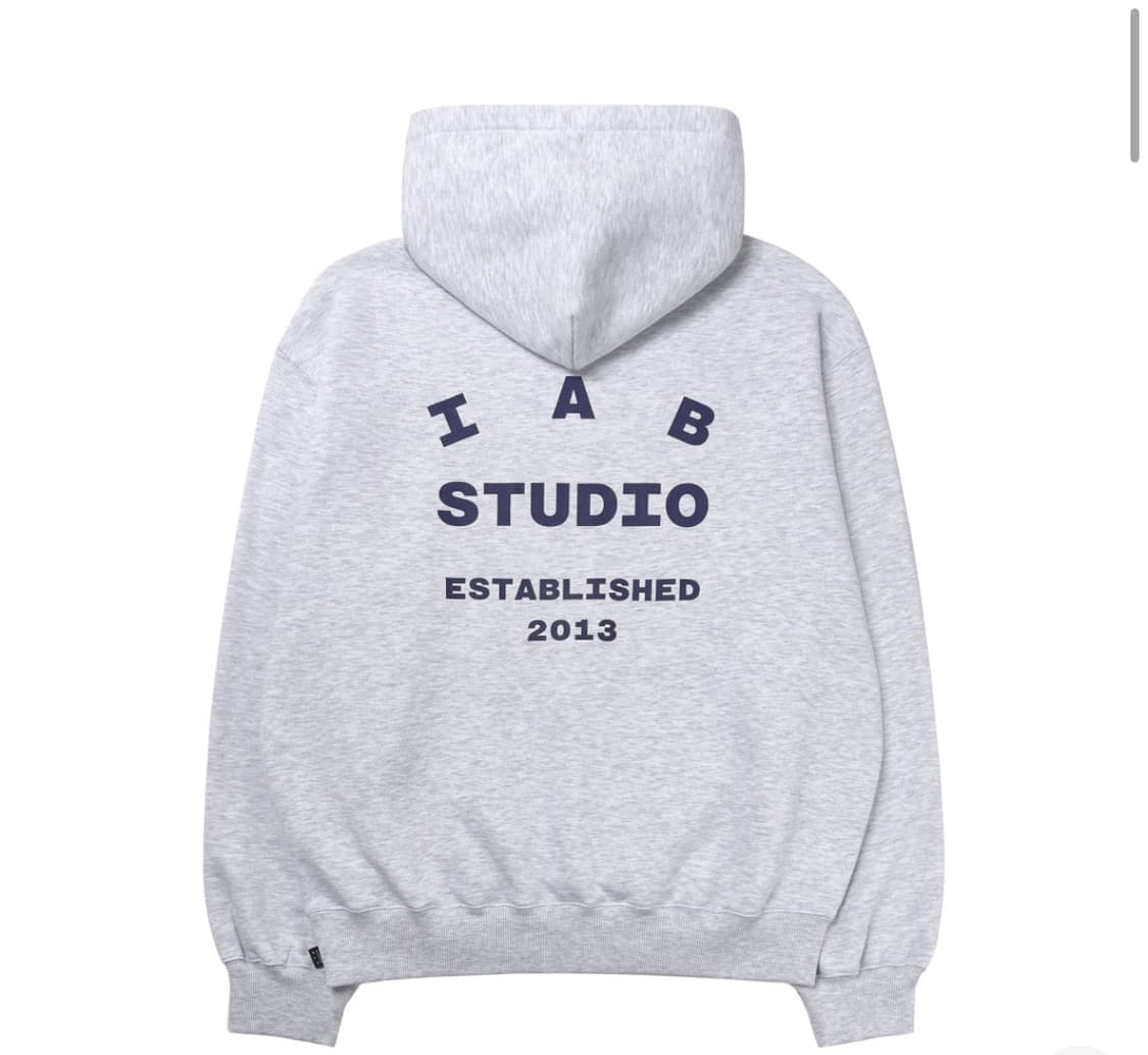 아이앱 스튜디오 25 후드 라이트 그레이 네이비 L 상품이미지1