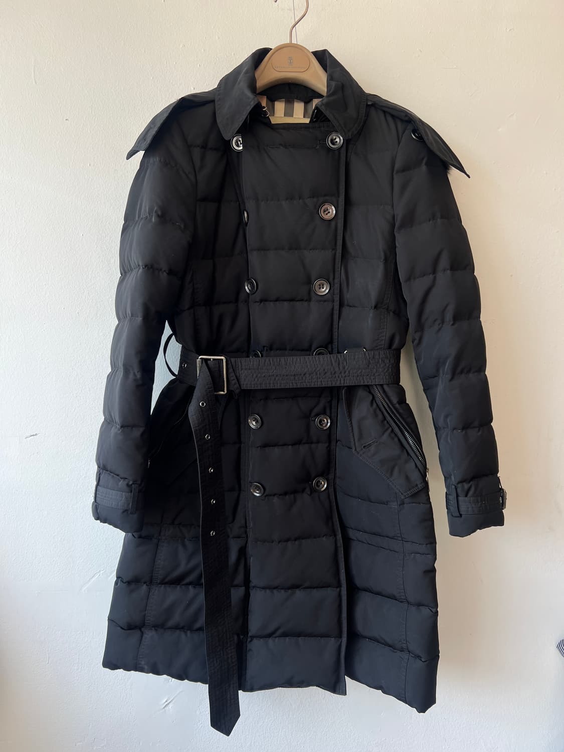 버버리 여성 블랙 트렌치패딩점퍼 다운패딩점퍼 상품이미지3