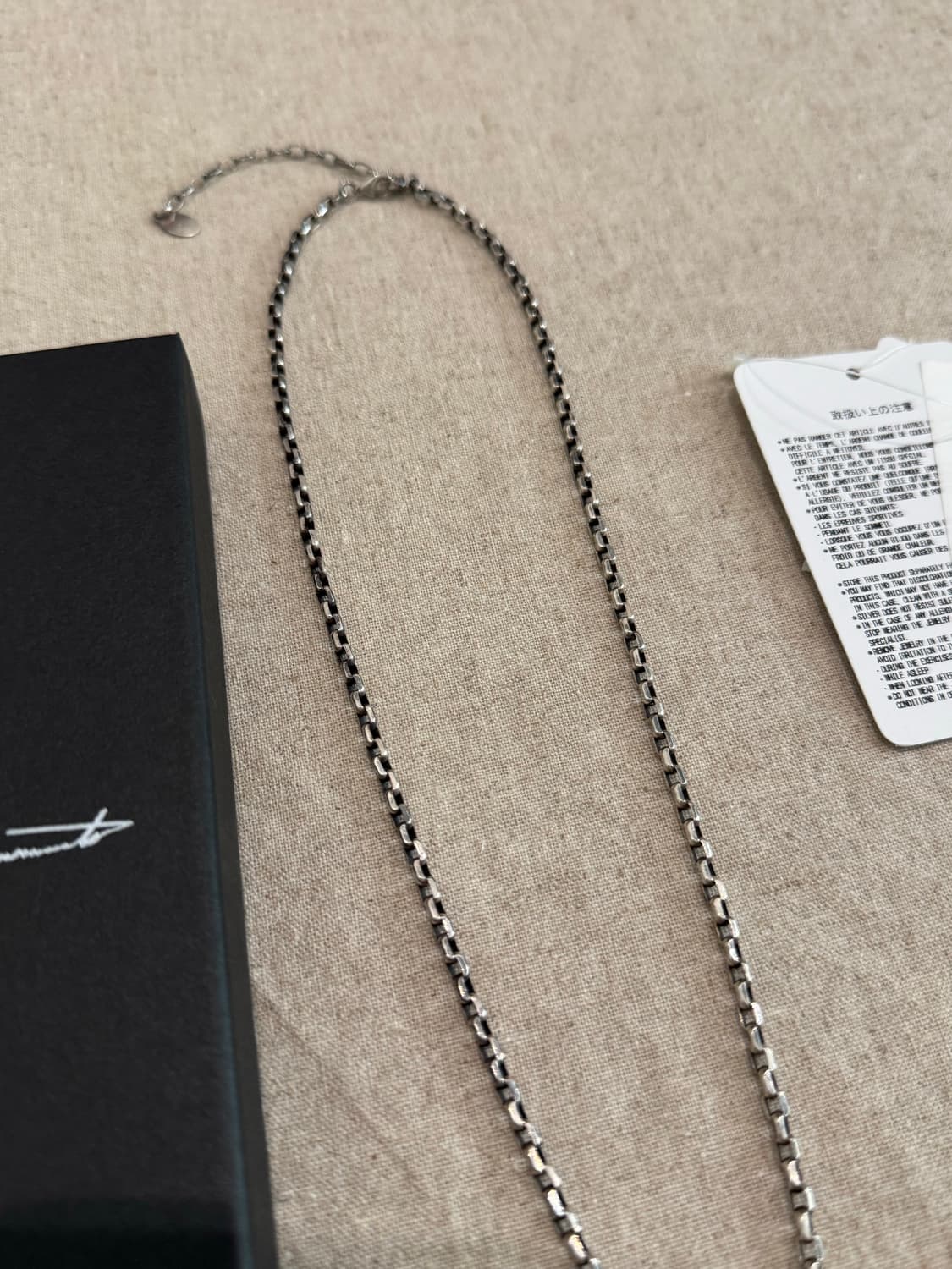 요지야마모토 아이홀더 실버 목걸이 상품이미지3