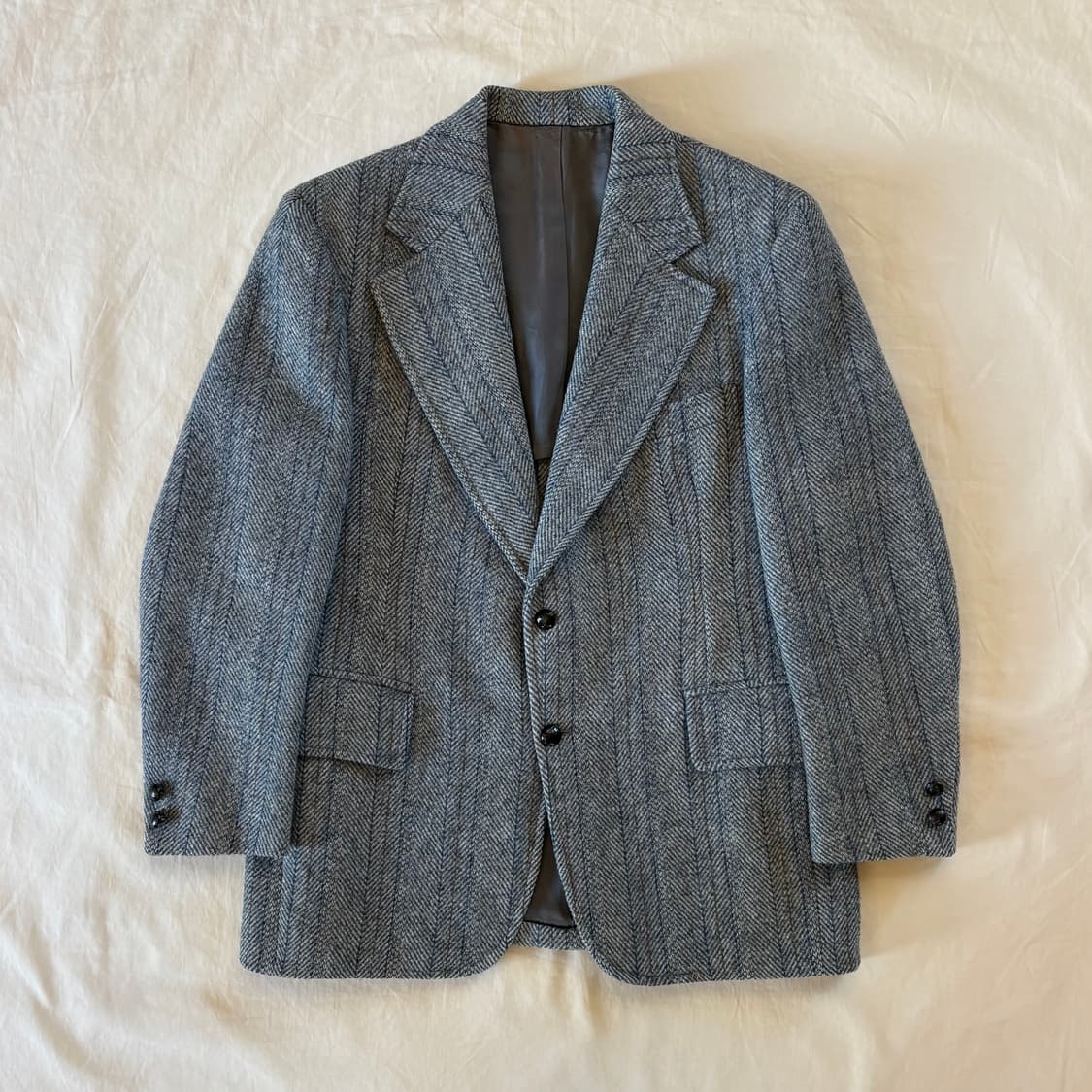 (97) 60s USA A.C & Harris Tweed 울 헤링본 2B 상품이미지1