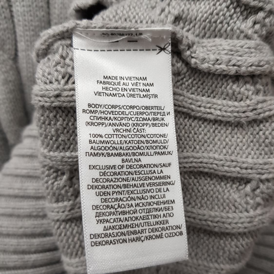 폴로랄프로렌 브이넥 꽈배기 니트 XS사이즈  상품이미지4