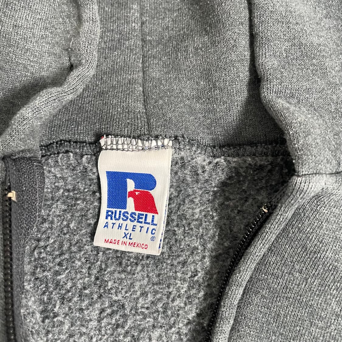 90s 러셀 후드집업 차콜 상품이미지3