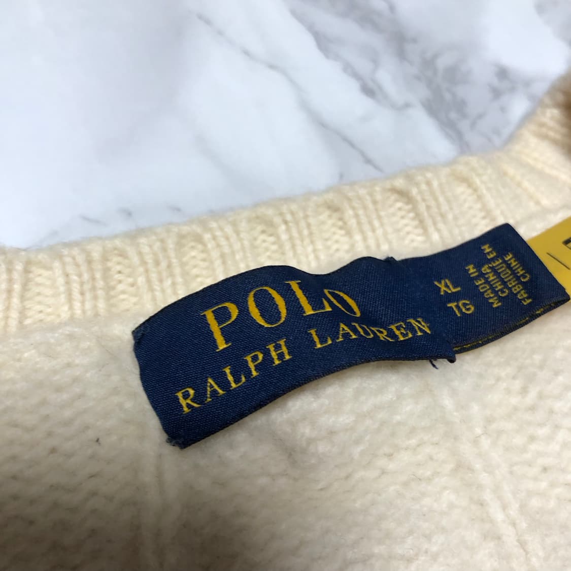 폴로 랄프로렌 케이블 니트 캐시미어 스웨터 상품이미지4