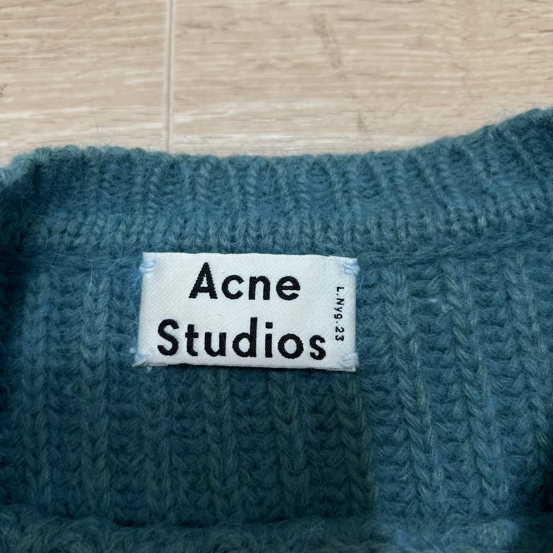 아크네 스튜디오 여성 오버사이즈 청키 니트 [블루그린] S/90 상품이미지4