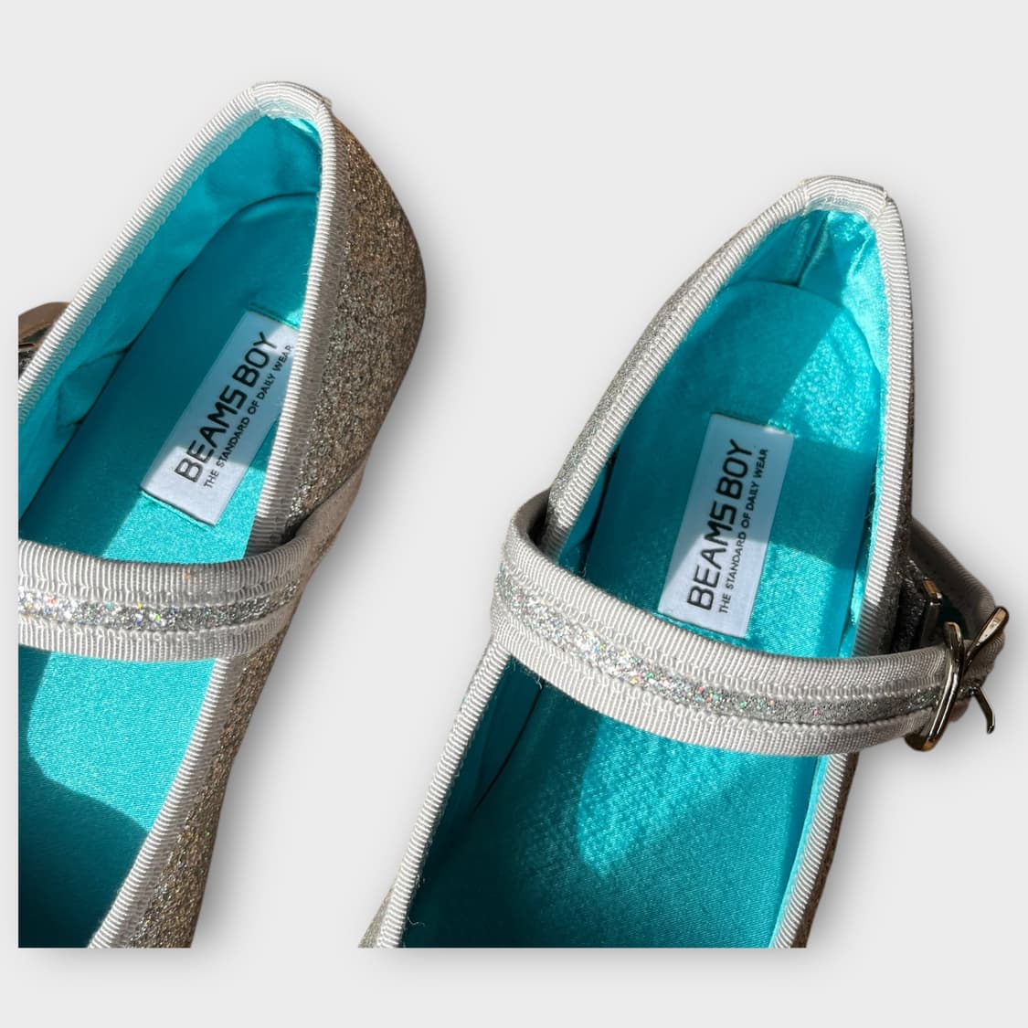 Beams . 빔즈보이 글리터 실버 메리제인 상품이미지4