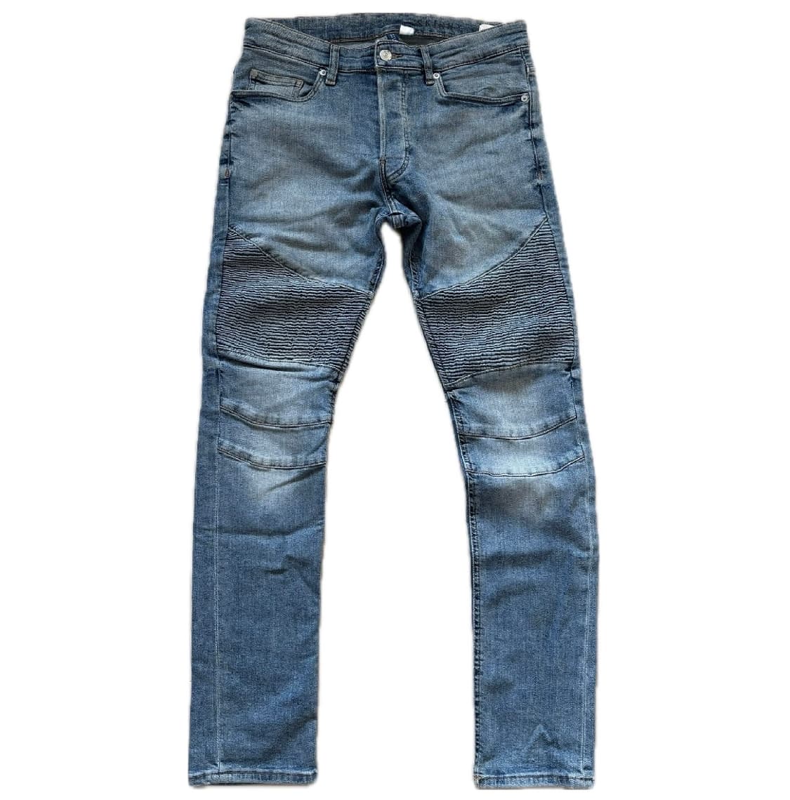 H&M 바이커 데님진 블루 상품이미지1