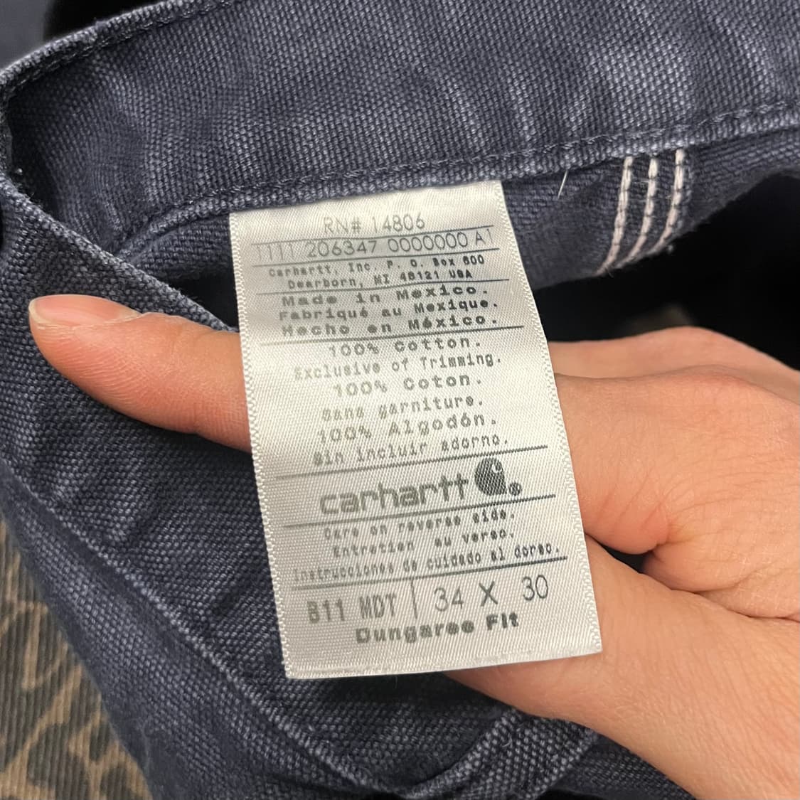칼하트 B11 MDT 카펜터 팬츠 (33“) 상품이미지6
