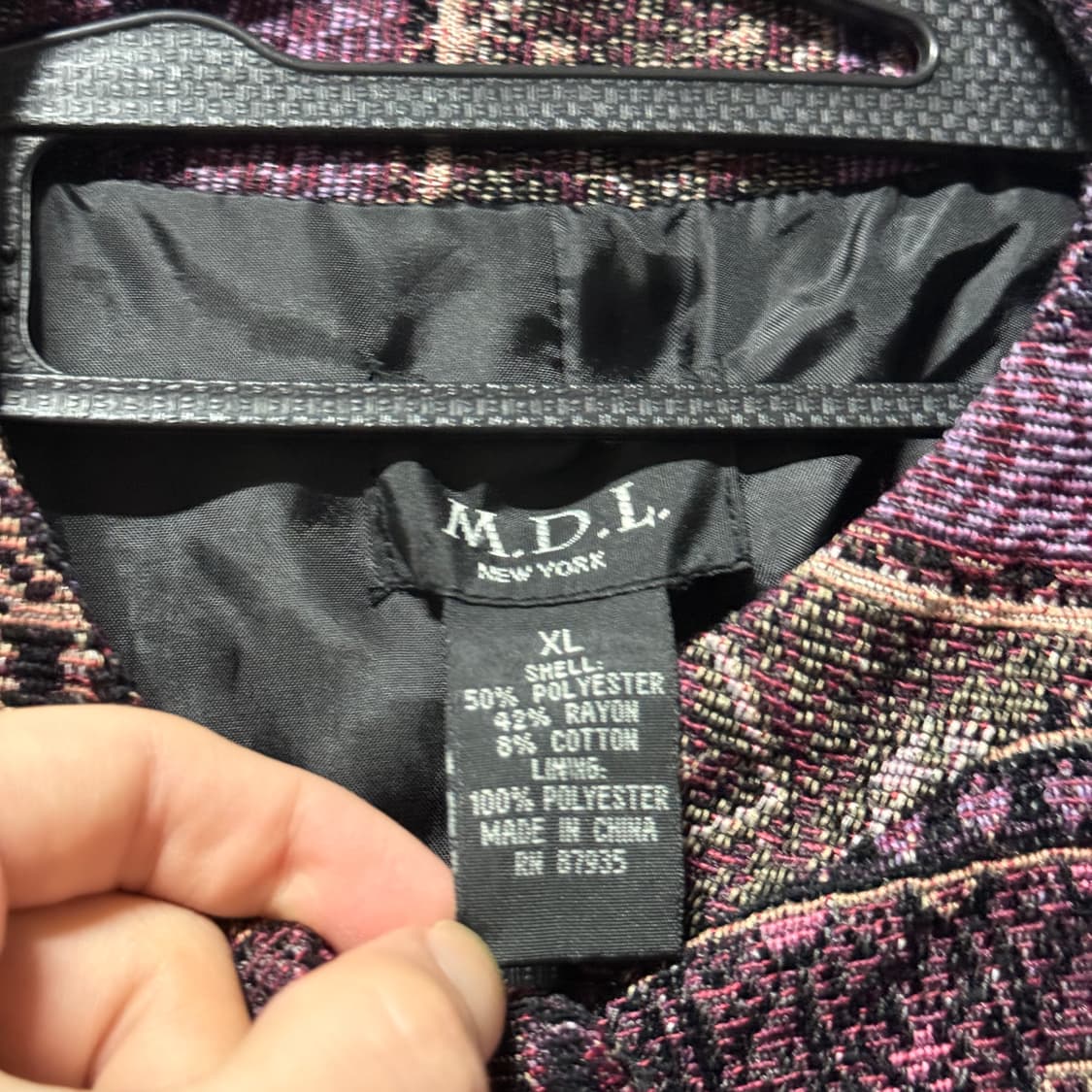 VTG 빈티지 에스닉 패턴 치파오 디테일 자켓 상품이미지5