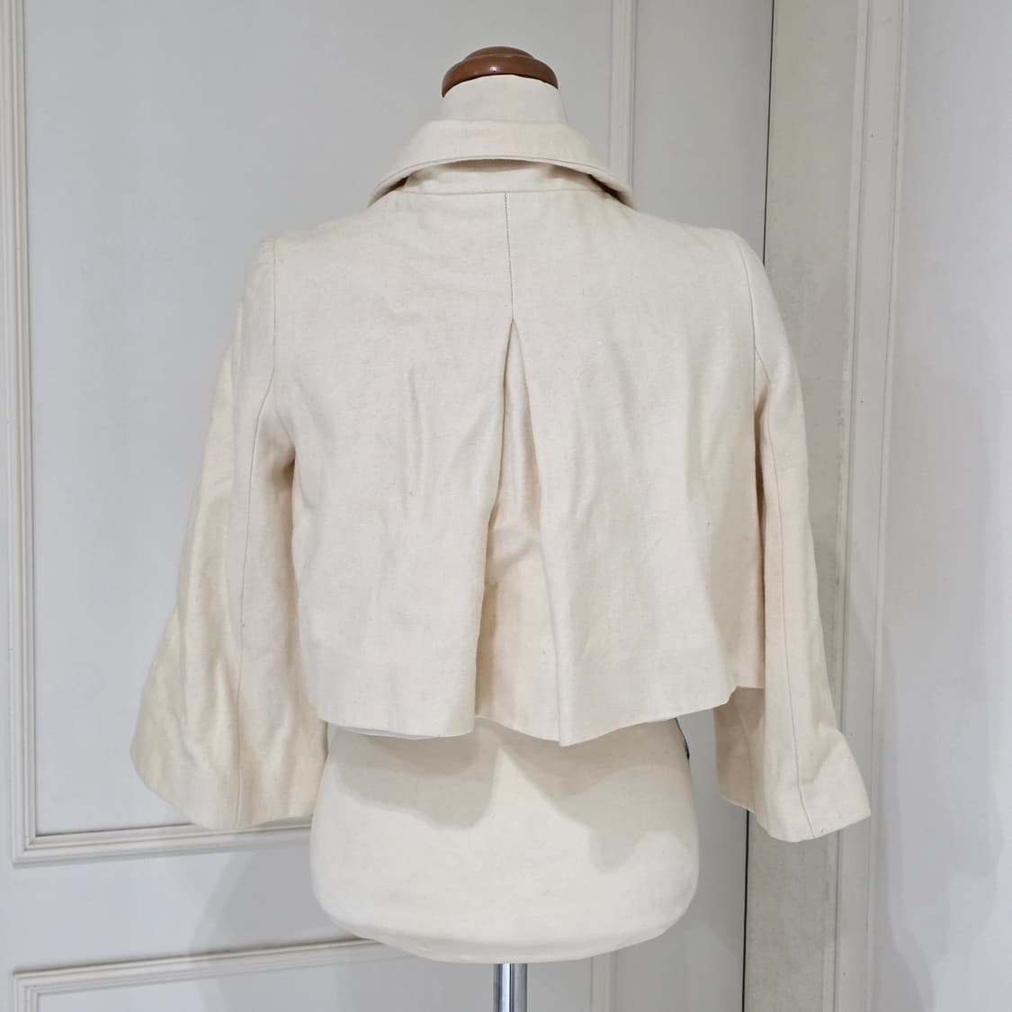 일본빈티지)히메라떼갸루st 로맨틱 하이넥 크롭 모직 자켓 상품이미지2