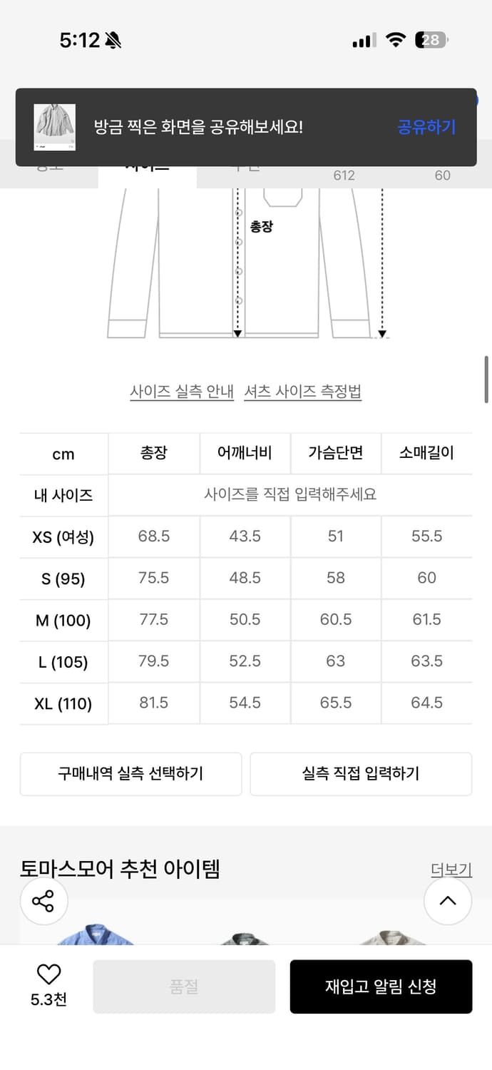 토마스모어 TE5-SH08 프렌치 스트라이프 셔츠-그레이 그린 상품이미지3