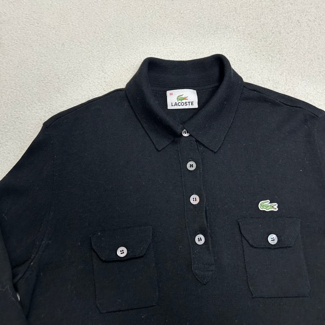 Lacoste Black Collar Knit 상품이미지5