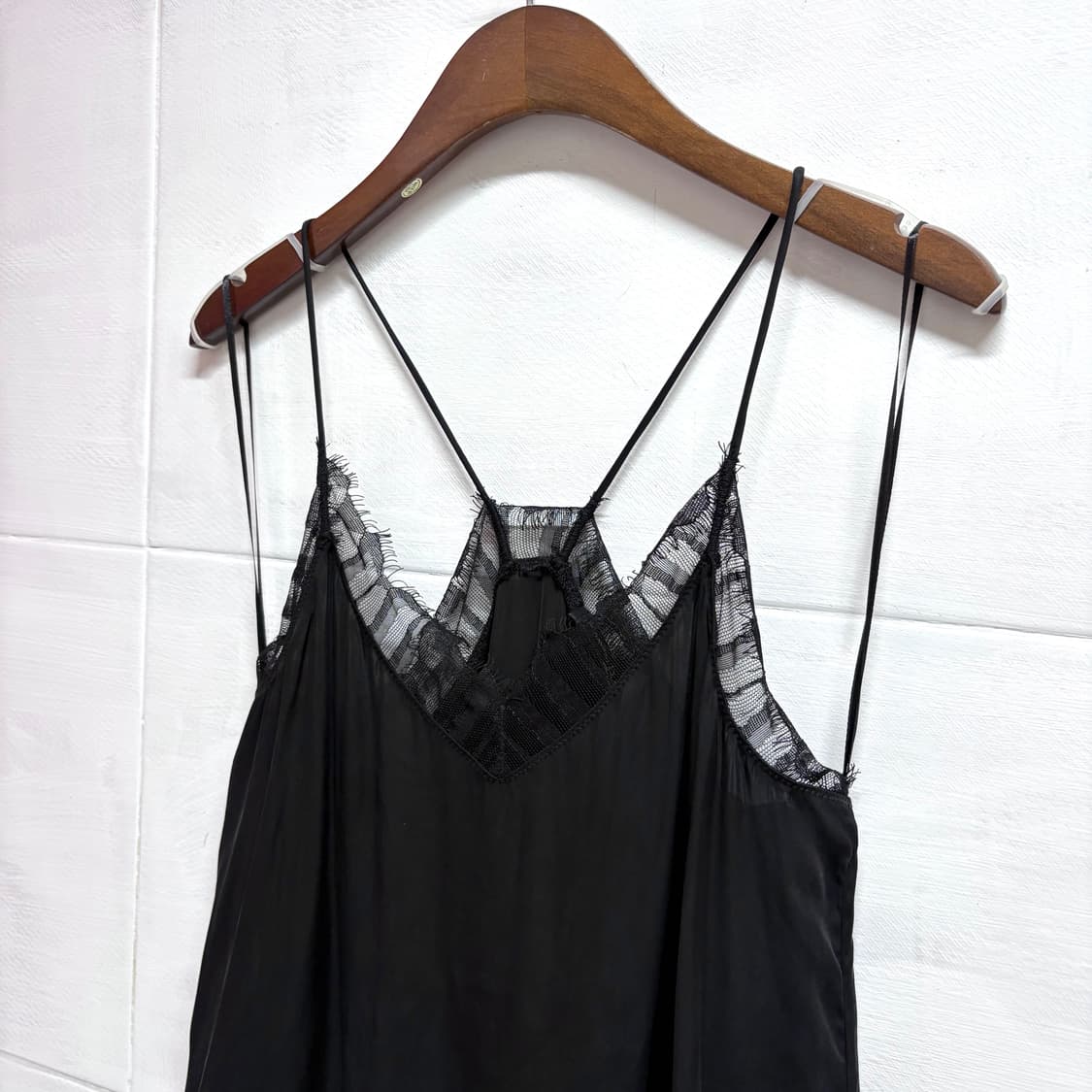 Massimo Dutti 마시모 뚜띠 블랙 레이스 슬립 나시 34 상품이미지2