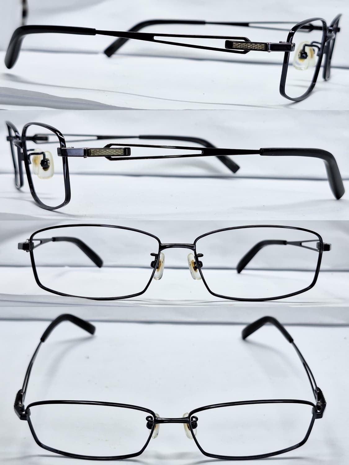 INCLUSE 스퀘어 안경테 미드나잇 블루 빈티지 일본 수입 레트로 상품이미지4