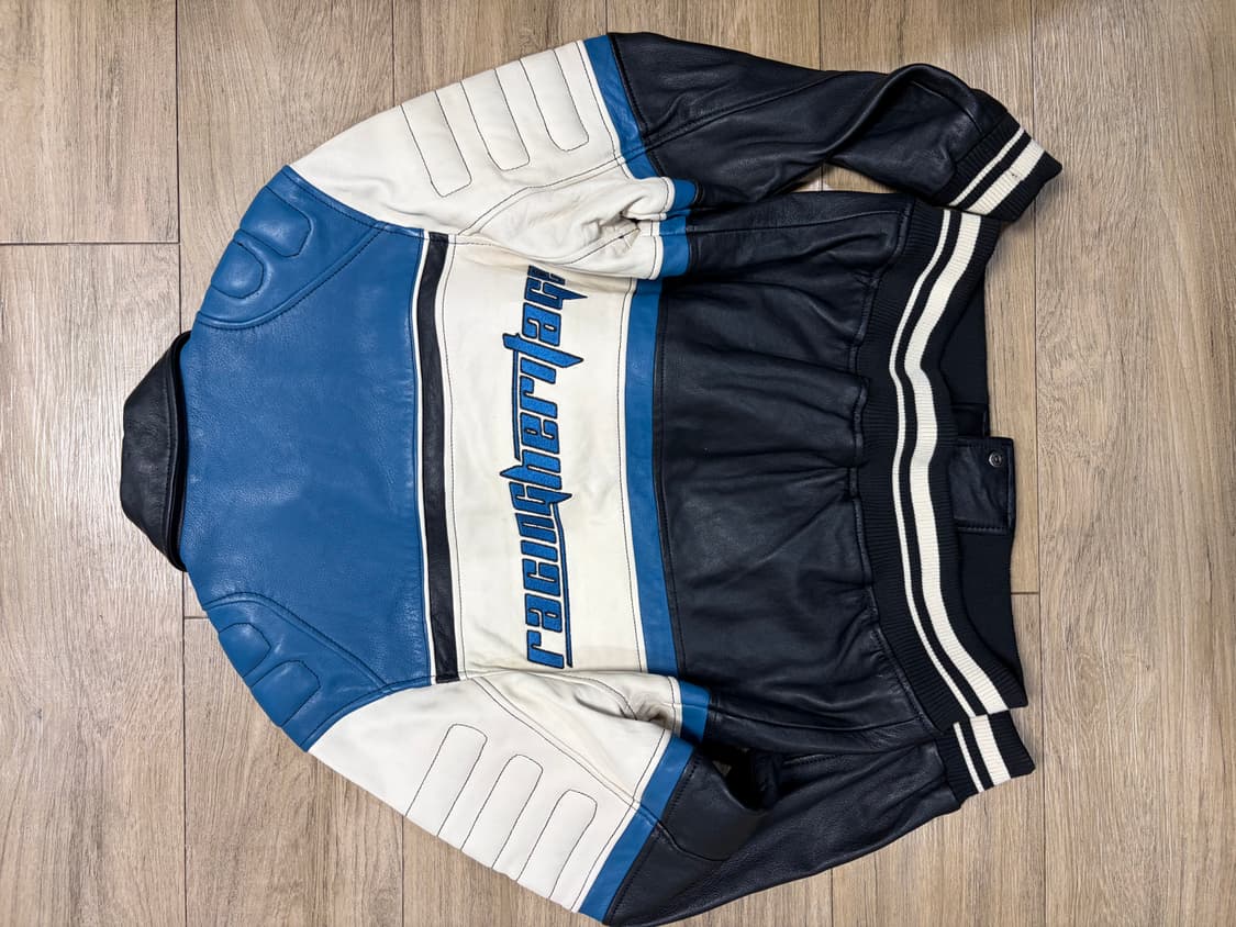 자라 리얼레더 레이싱 자켓 상품이미지3