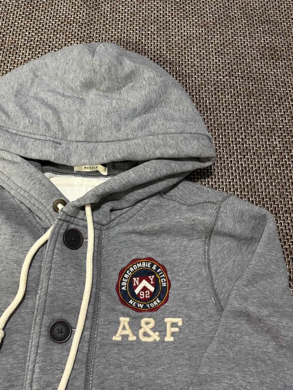 아베크롬비 빈티지 버튼 후드집업 상품이미지3