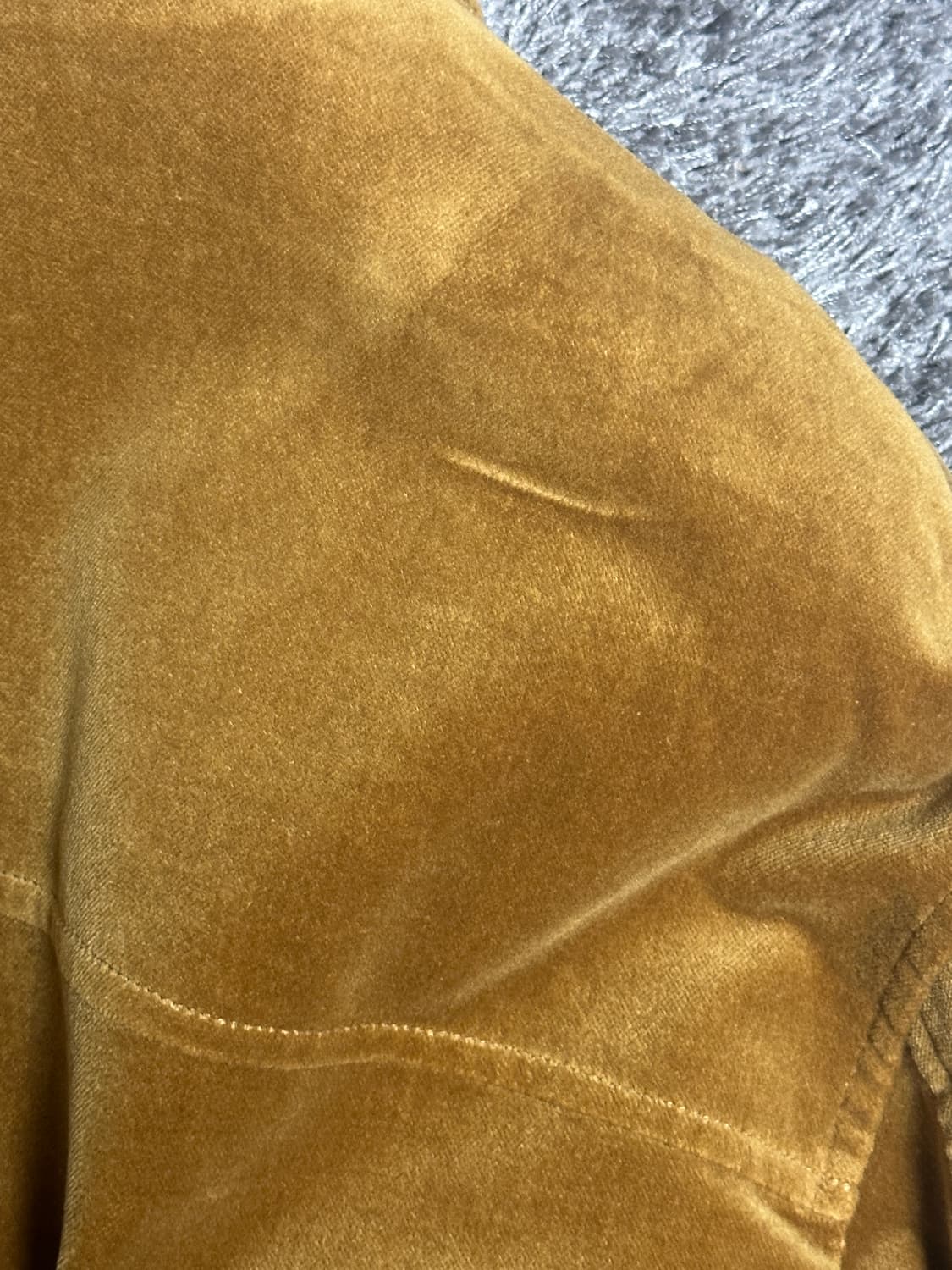 셔터 코튼 벨루어 자켓 yellow m 100 사이즈 상품이미지4
