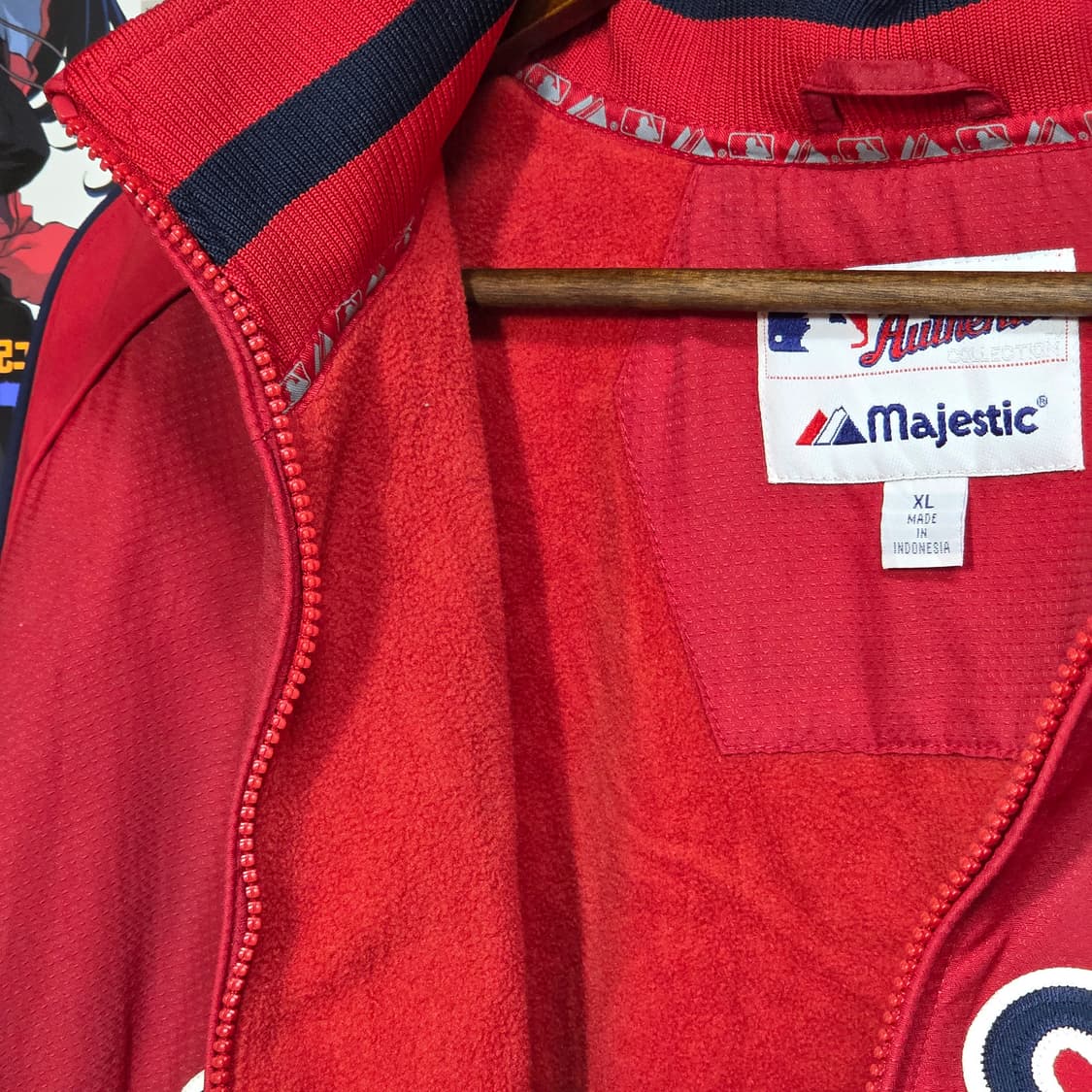 마제스틱 레드삭스 베이스볼 기모 바시티 점퍼 상품이미지9