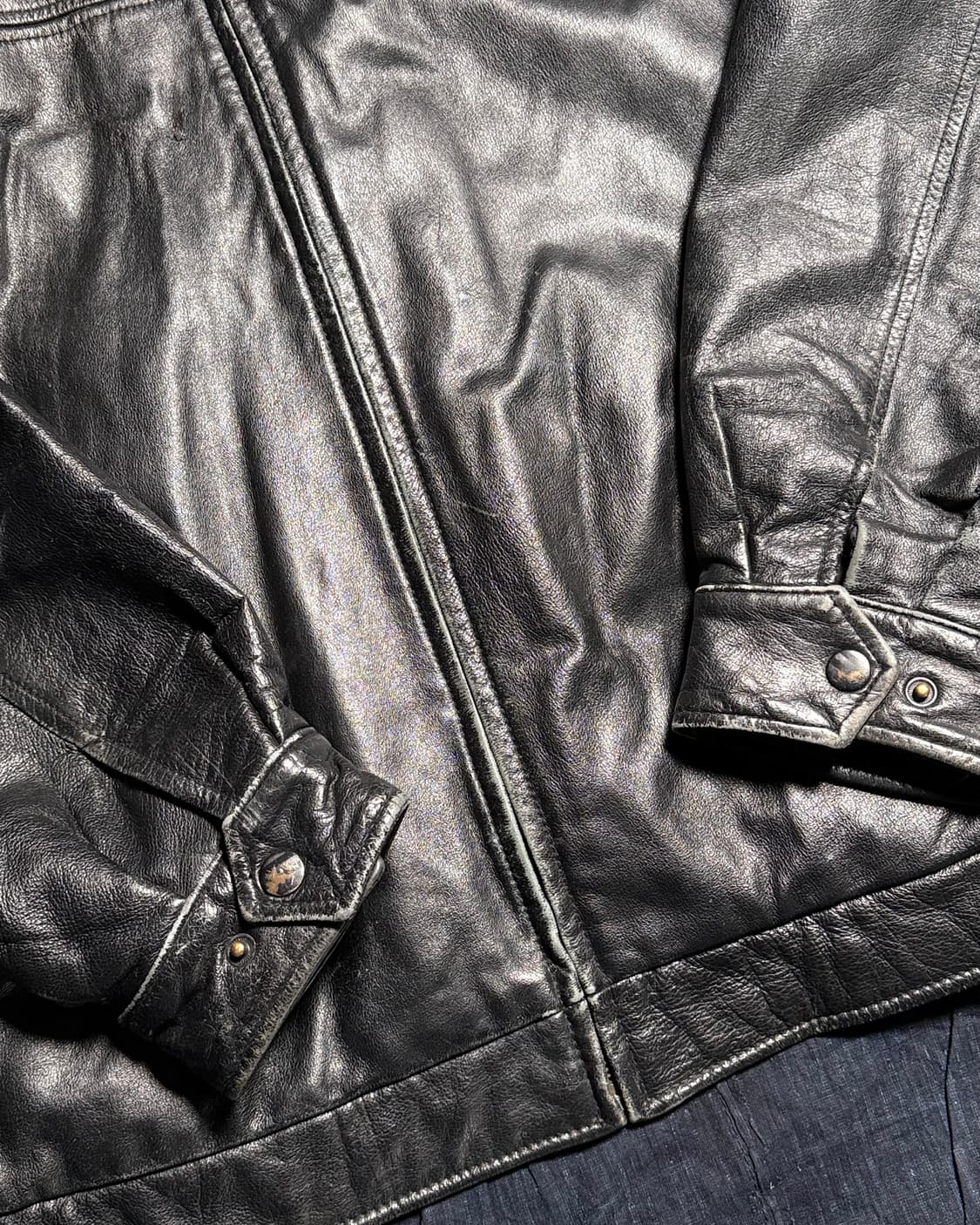 90-00‘s 세인트 존스 베이 카우하이드 카코트 XL 상품이미지3